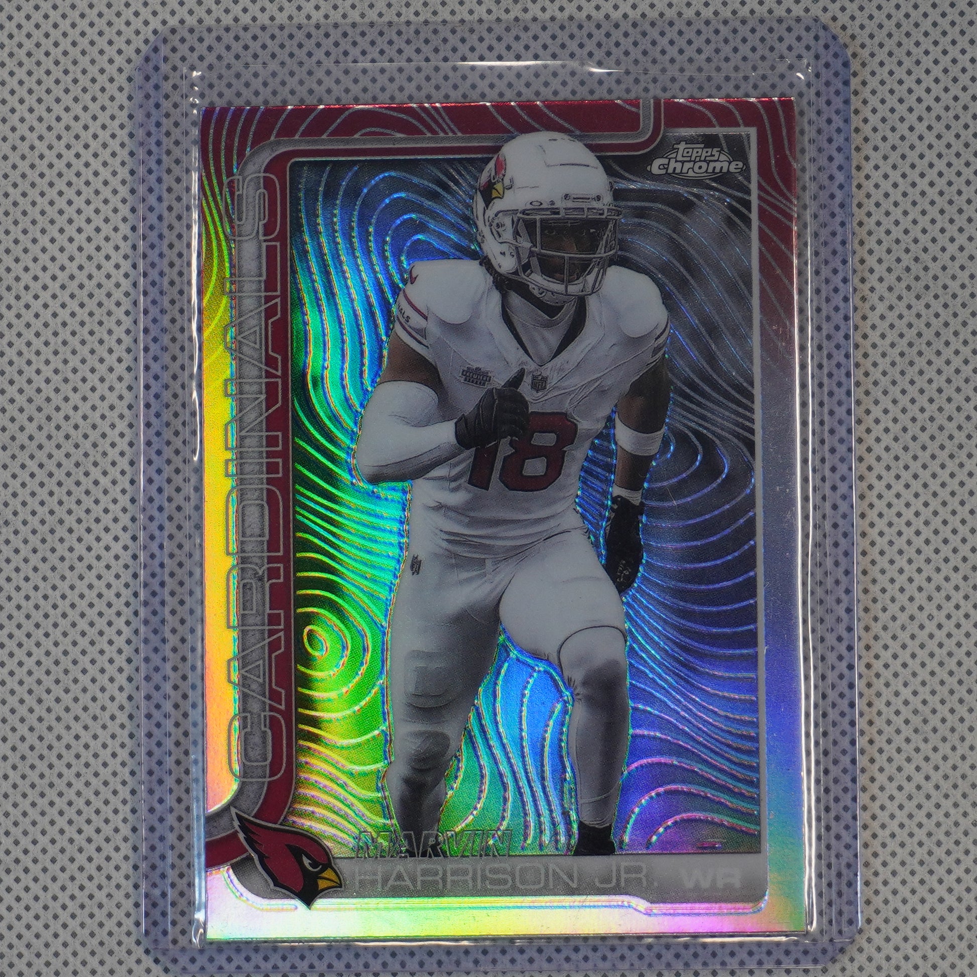 2025 Topps Chrome #1 Marvin Harrison Jr. Etch Refractor Arizona Cardinals