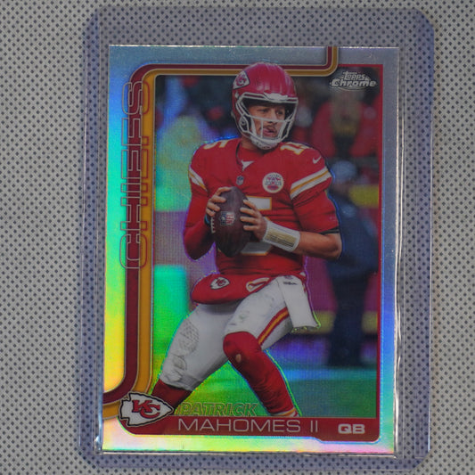 2025 Topps Chrome #148 Patrick Mahomes II Refractor Kansas City Chiefs
