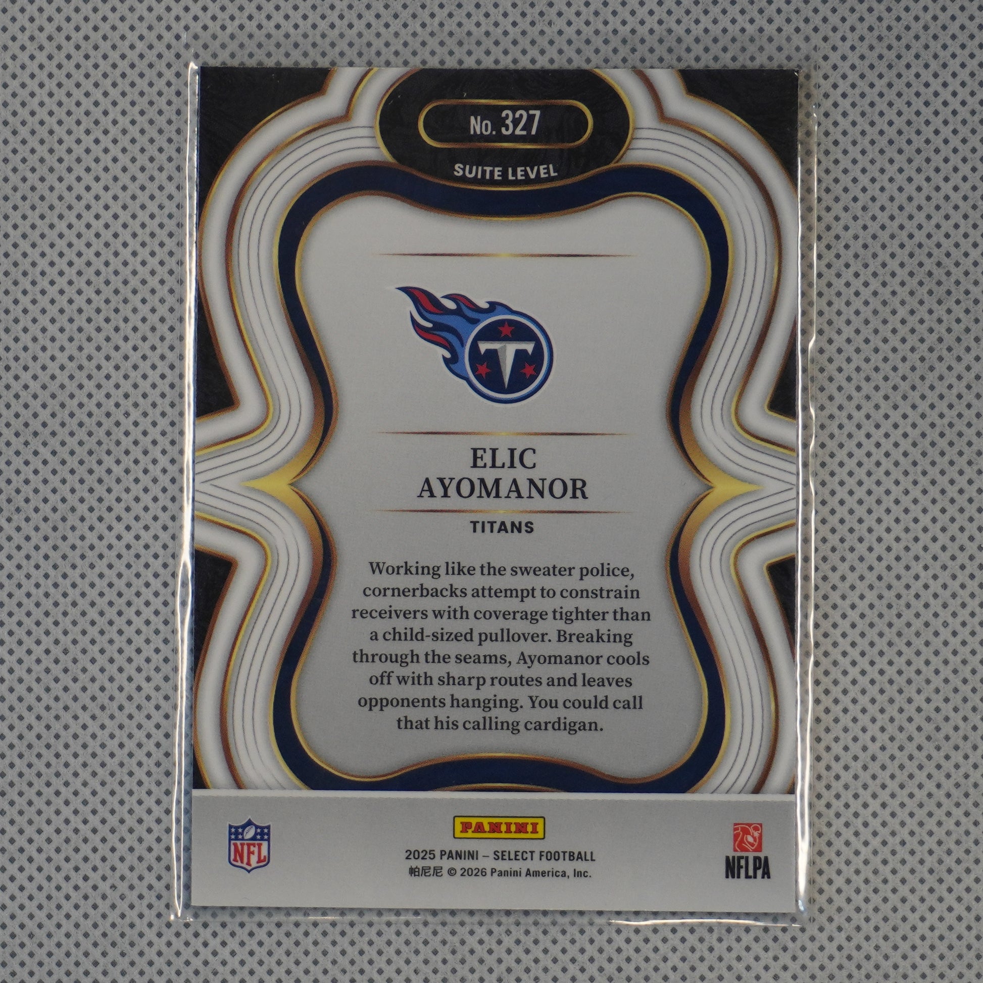 2025 Panini Select #327 Elic Ayomanor Tennessee Titans