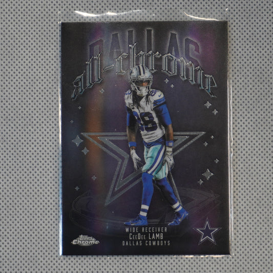 2025 Topps Chrome #ACT-8 CeeDee Lamb All Chrome Team Dallas Cowboys