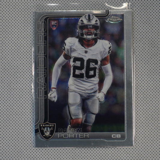 2025 Topps Chrome #367 Darien Porter Las Vegas Raiders RC