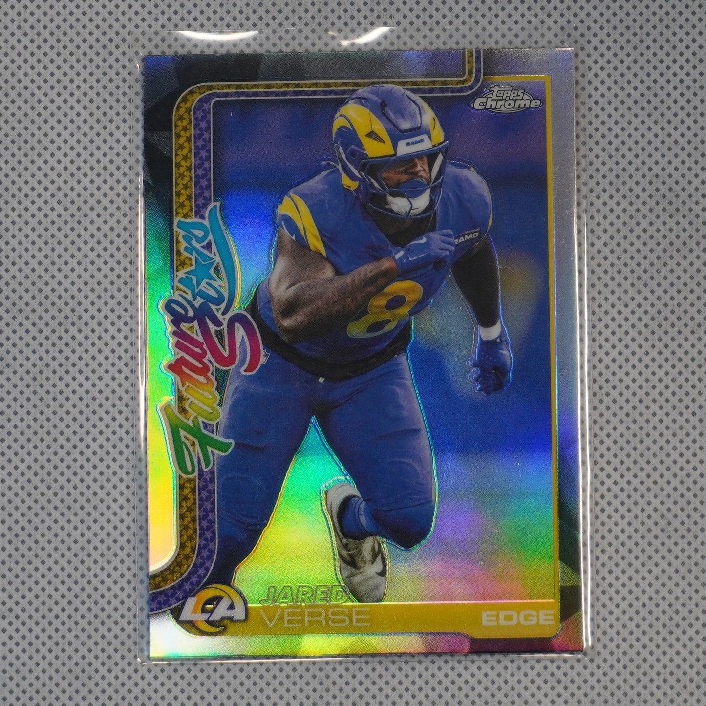 2025 Topps Chrome #FS-24 Jared Verse Future Stars Refractor Los Angeles Rams