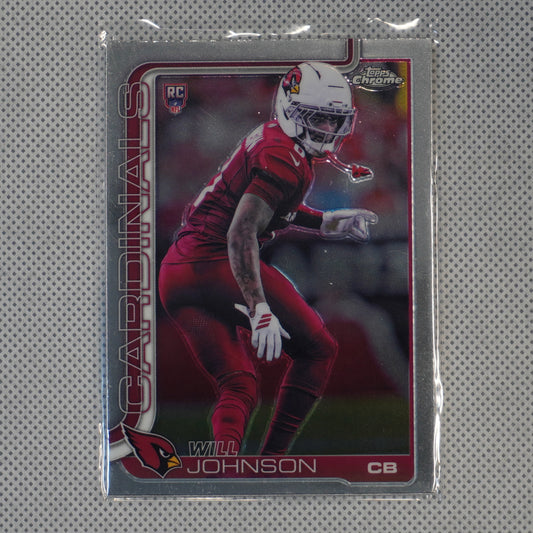 2025 Topps Chrome #349 Will Johnson Arizona Cardinals RC