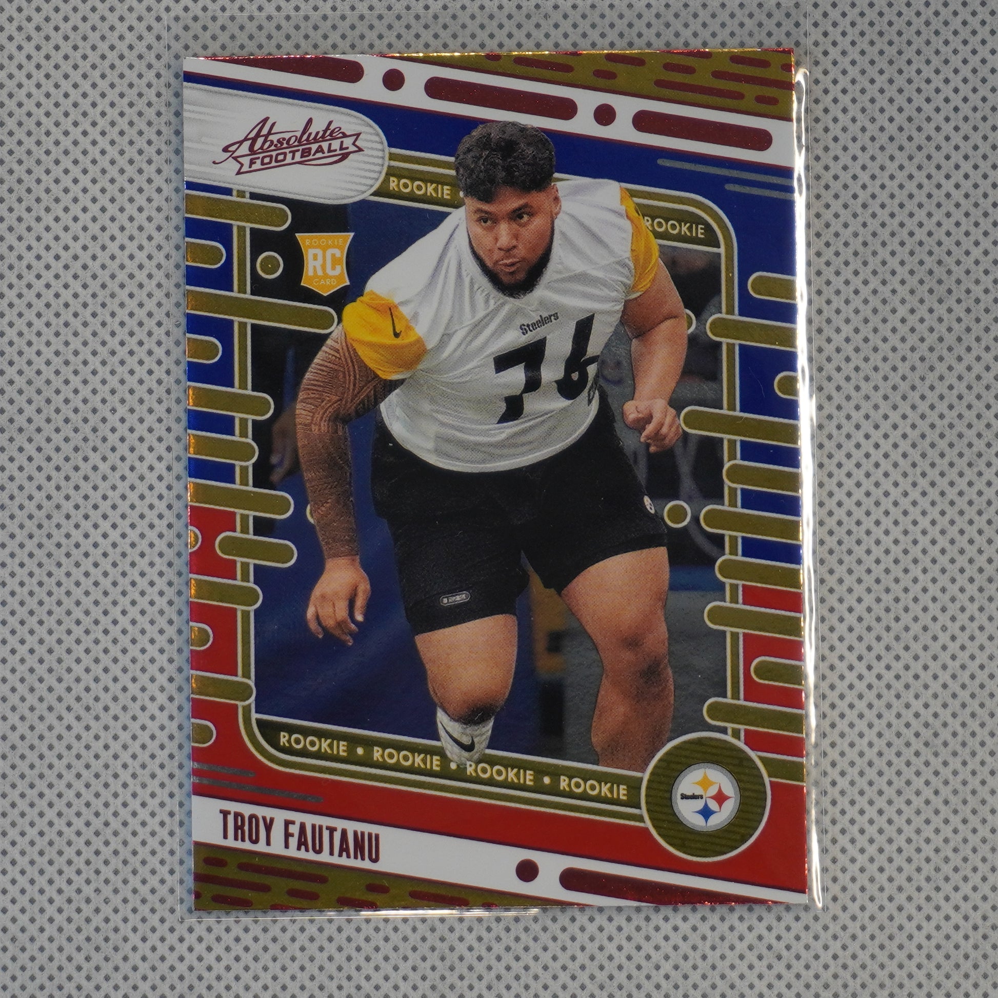 2024 Panini Absolute #120 Troy Fautanu Red and Blue Pittsburgh Steelers