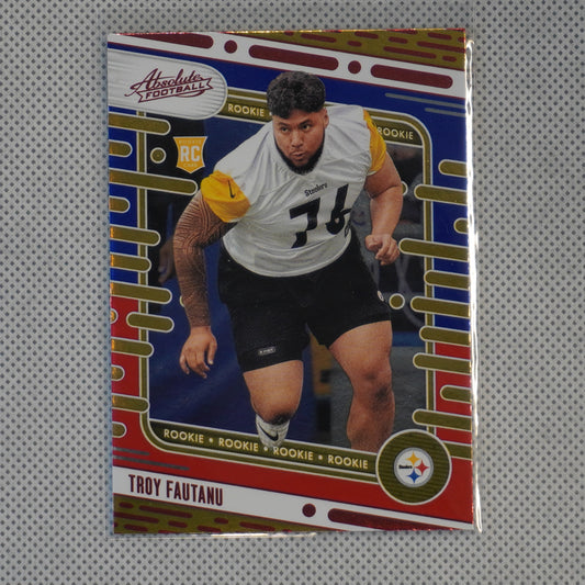 2024 Panini Absolute #120 Troy Fautanu Red and Blue Pittsburgh Steelers