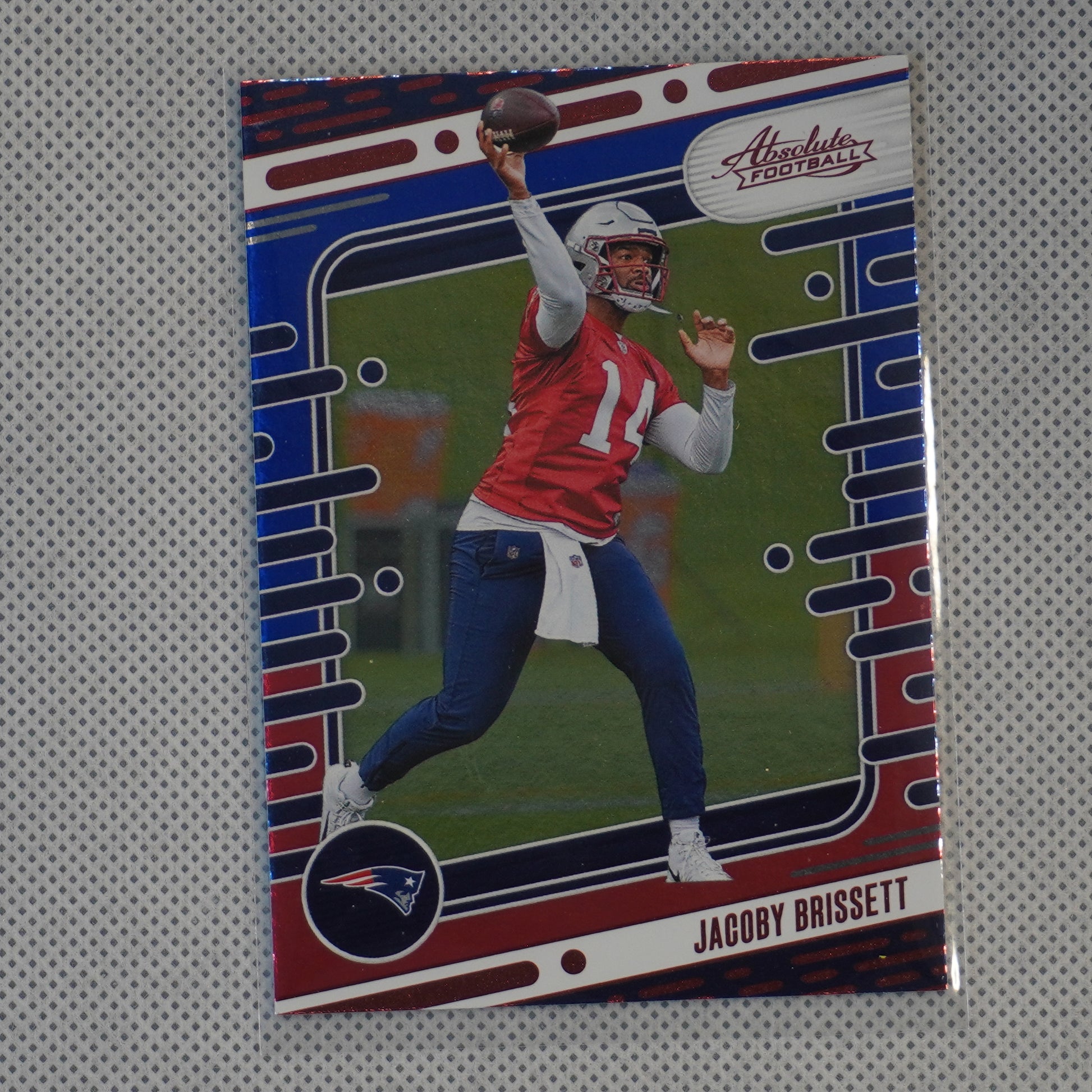 2024 Panini Absolute #74 Jacoby Brissett Red and Blue New England Patriots