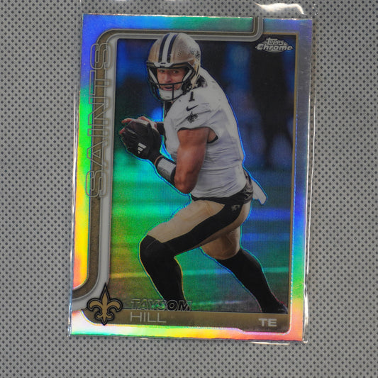 2025 Topps Chrome #222 Taysom Hill Refractor New Orleans Saints