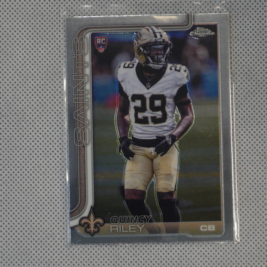 2025 Topps Chrome #369 Quincy Riley New Orleans Saints RC