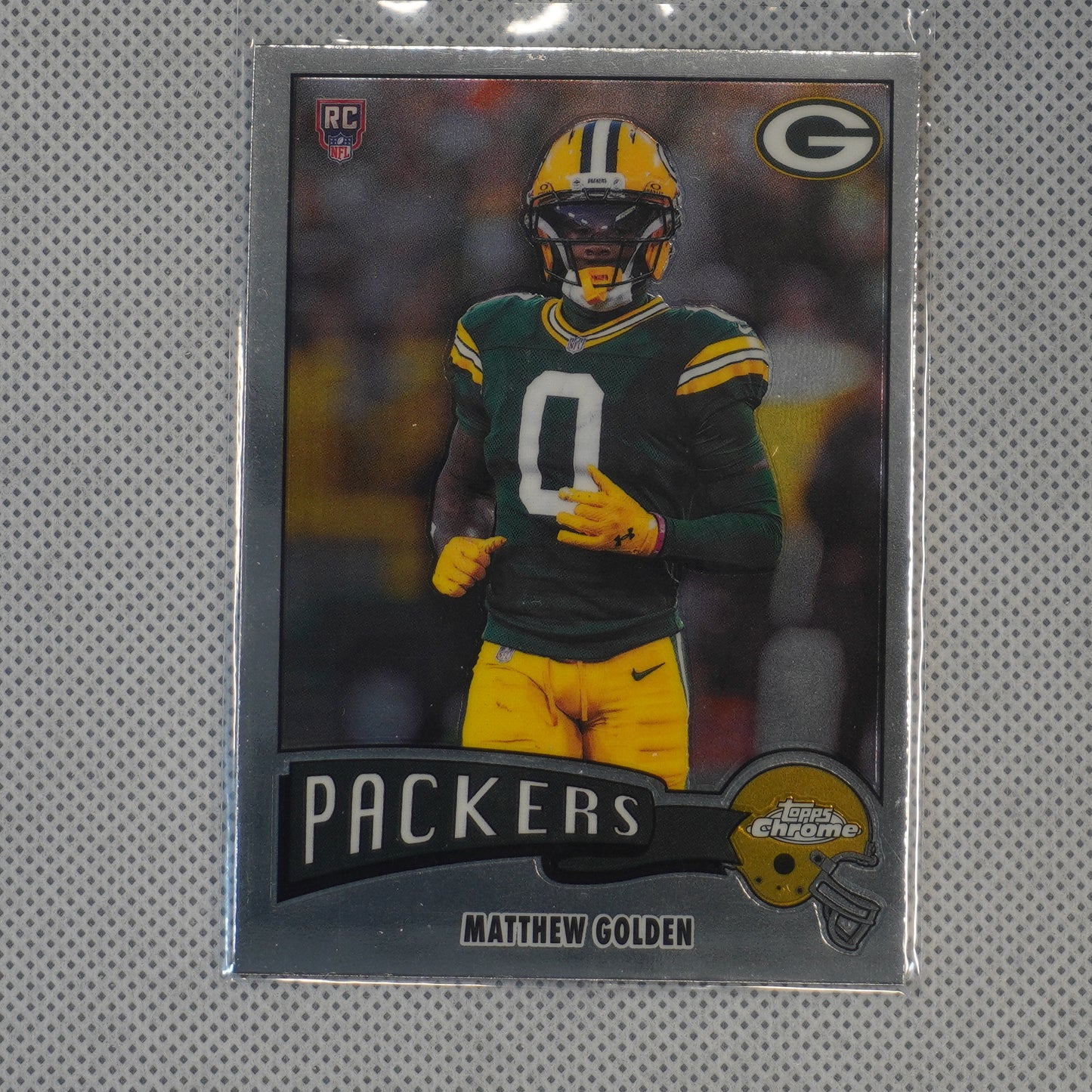 2025 Topps Chrome #1975-13 Matthew Golden 1975 Topps Green Bay Packers