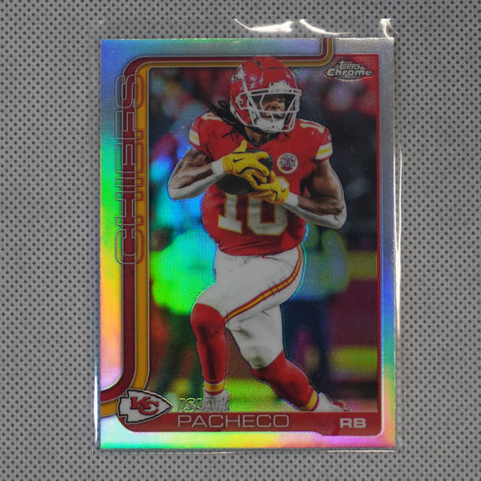 2025 Topps Chrome #149 Isiah Pacheco Refractor Kansas City Chiefs