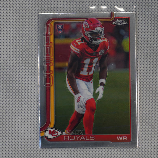 2025 Topps Chrome #337 Jalen Royals Kansas City Chiefs RC
