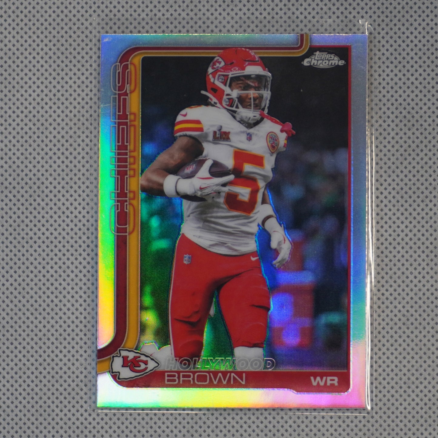 2025 Topps Chrome #146 Hollywood Brown Refractor Kansas City Chiefs
