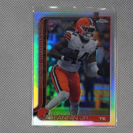 2025 Topps Chrome #339 Harold Fannin Jr. Refractor Cleveland Browns RC