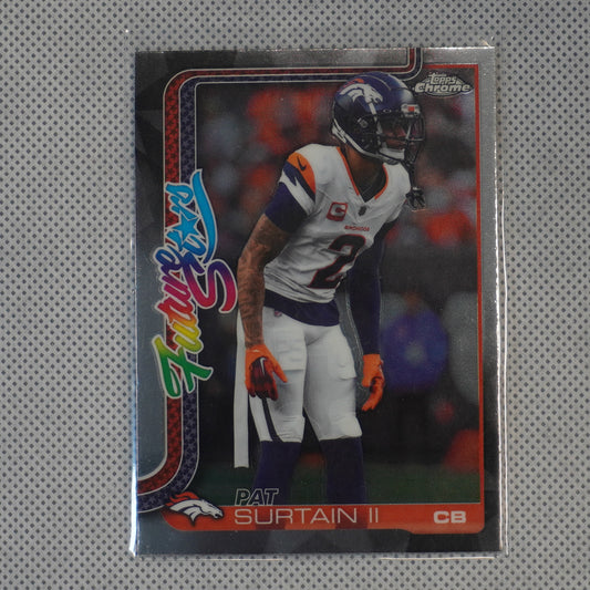 2025 Topps Chrome #FS-22 Patrick Surtain II Future Stars : Running Denver Broncos