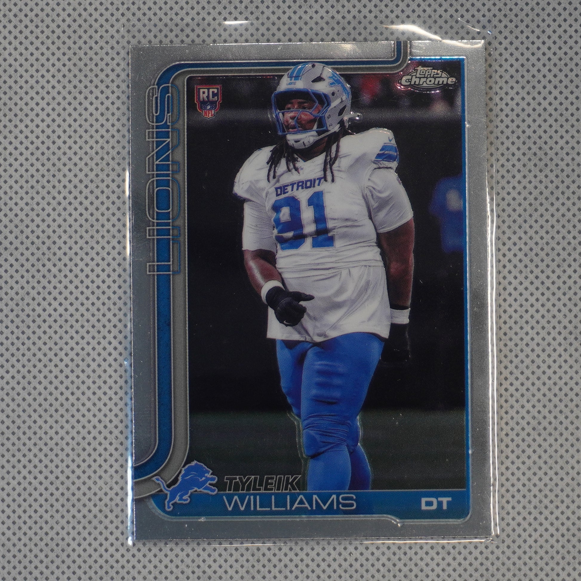 2025 Topps Chrome #364 Tyleik Williams Detroit Lions RC