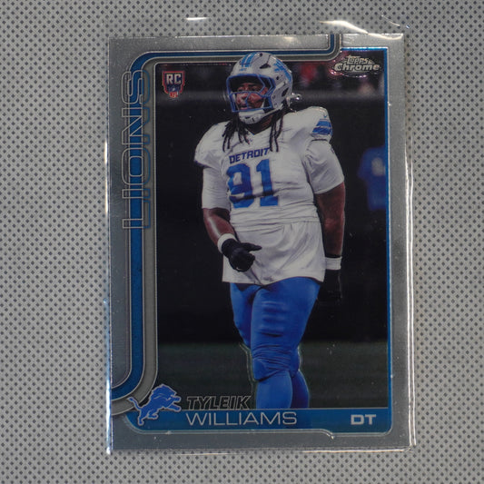 2025 Topps Chrome #364 Tyleik Williams Detroit Lions RC