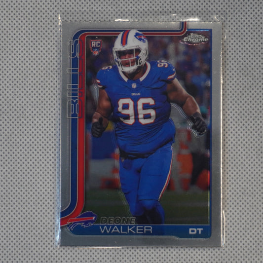 2025 Topps Chrome #360 Deone Walker Buffalo Bills RC