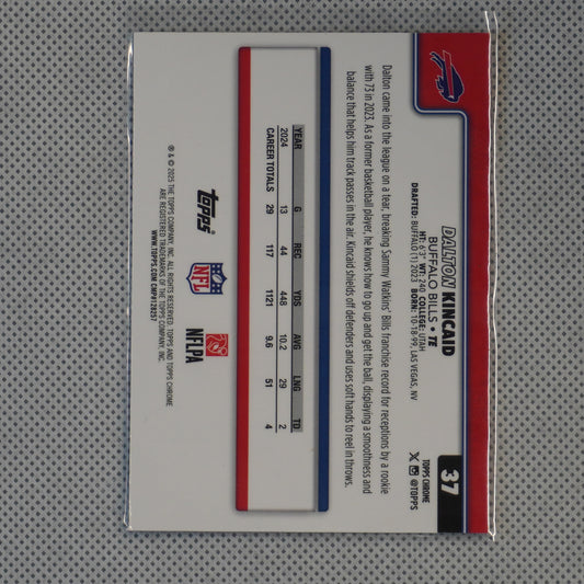 2025 Topps Chrome #37 Dalton Kincaid Buffalo Bills