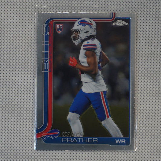 2025 Topps Chrome #394 Kaden Prather Buffalo Bills RC
