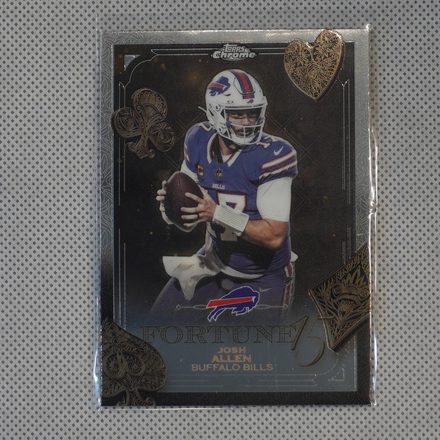 2025 Topps Chrome #F15-7 Josh Allen Fortune 15 Buffalo Bills