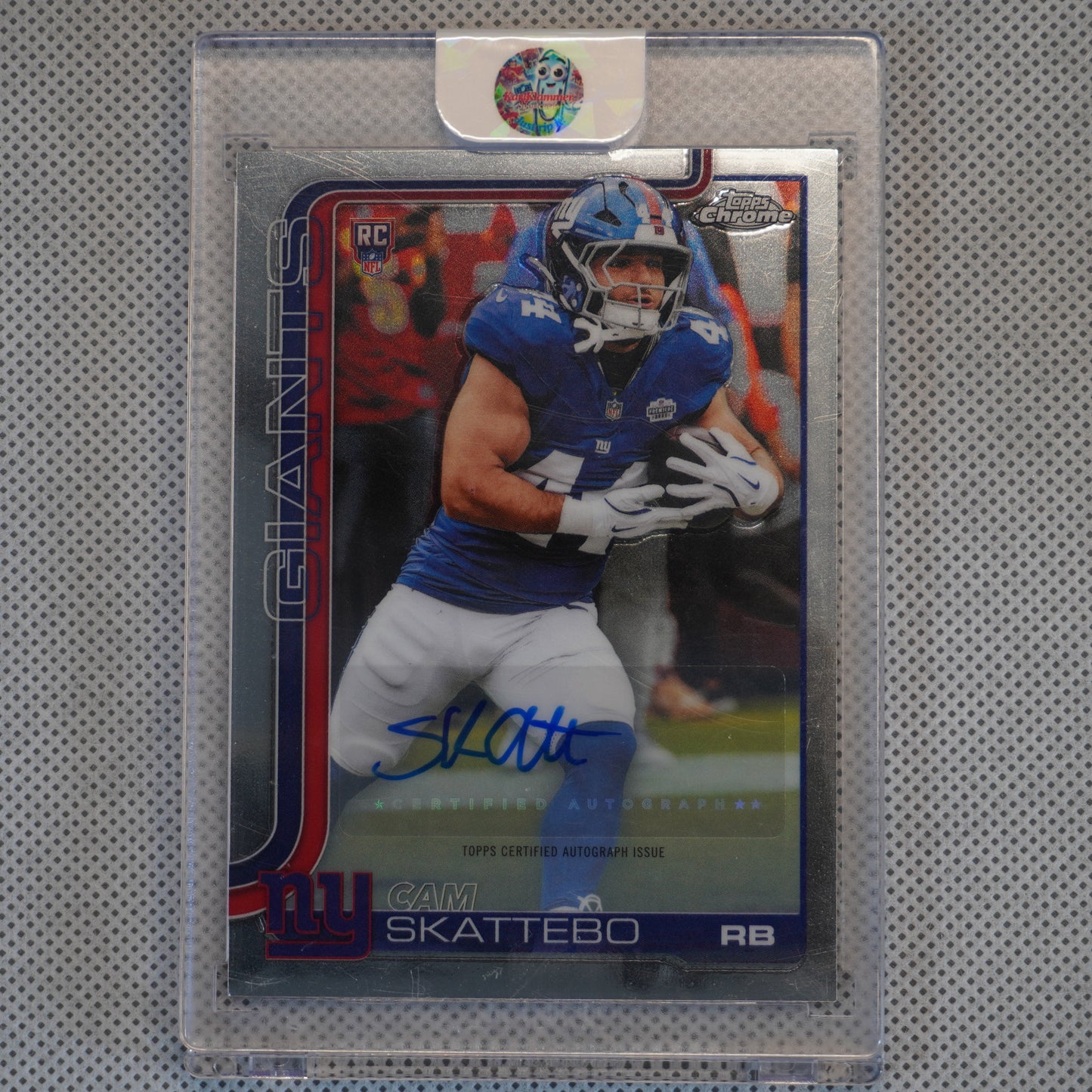 2025 Topps Chrome #RA-CS Cam Skattebo Chrome Rookie Autographs New York Giants AU