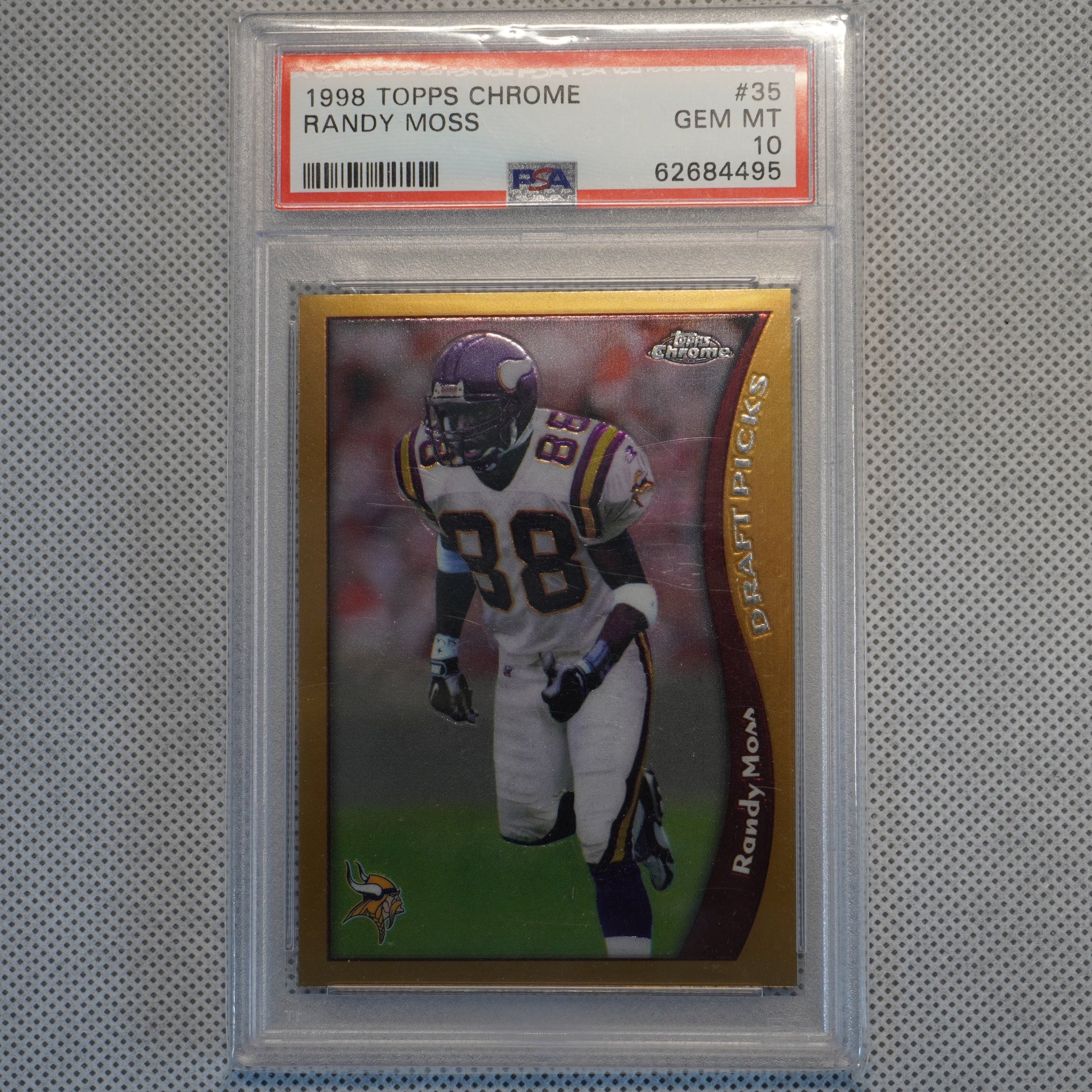 1998 Topps Chrome #35 Randy Moss PSA 10 Minnesota Vikings RC