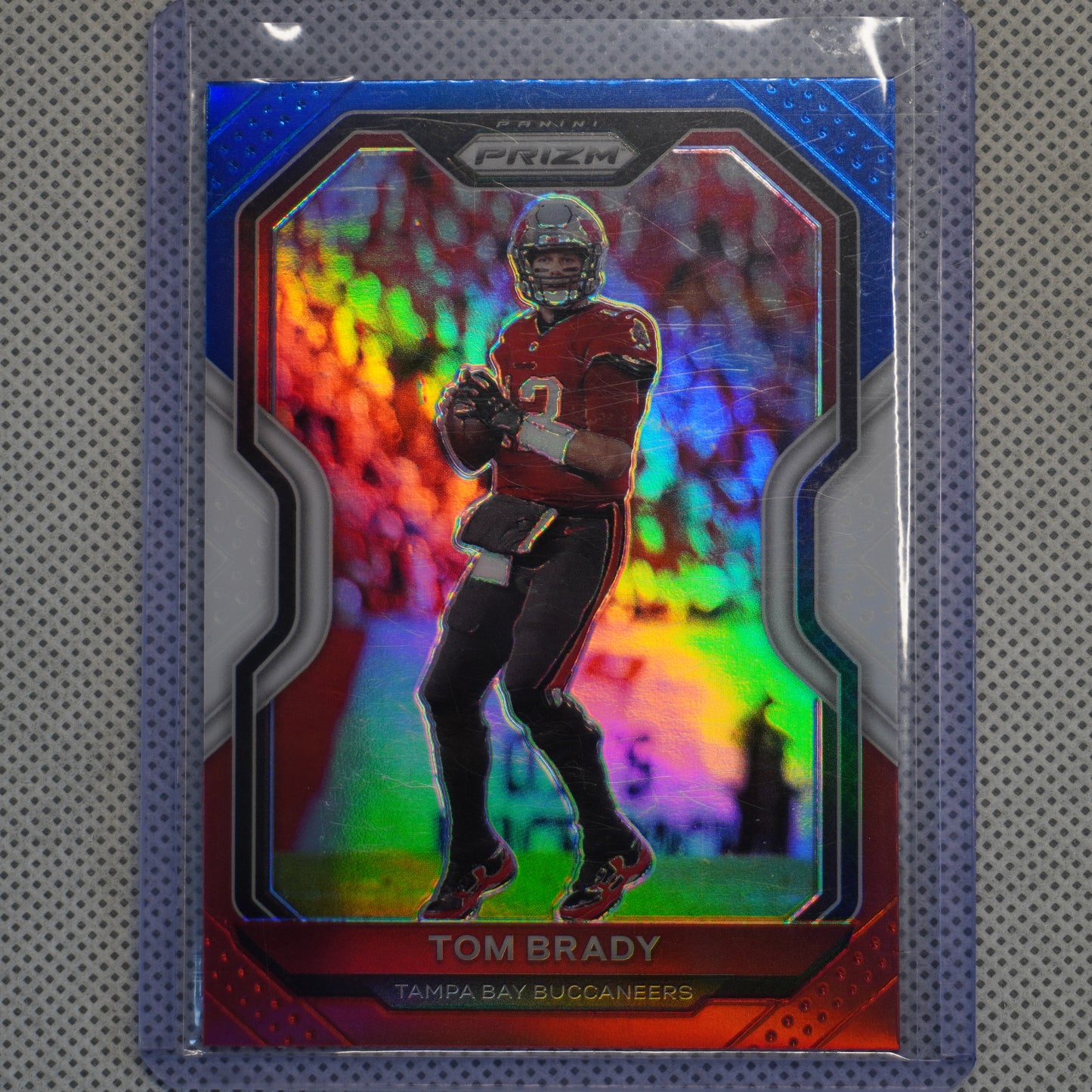 2020 Panini Prizm #255 Tom Brady Prizm Red White and Blue Tampa Bay Buccaneers