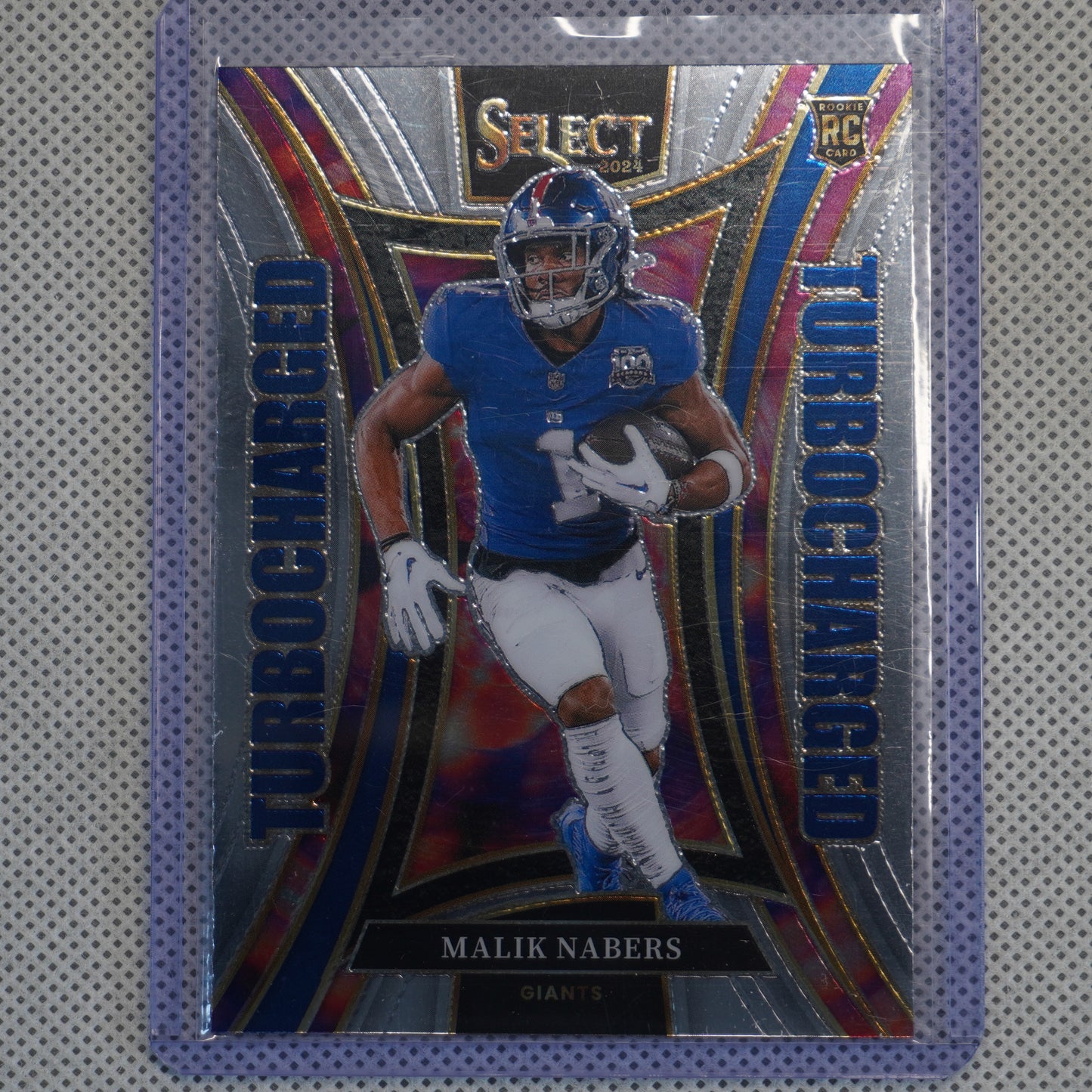 2024 Panini Select #15 Malik Nabers Turbocharged New York Giants