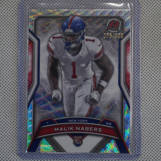 2024 Topps Resurgence #170 Malik Nabers Surge #/399 New York Giants SN,RC
