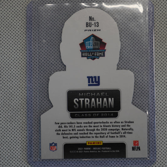 2021 Panini Mosaic #BU-13 Michael Strahan Busted New York Giants