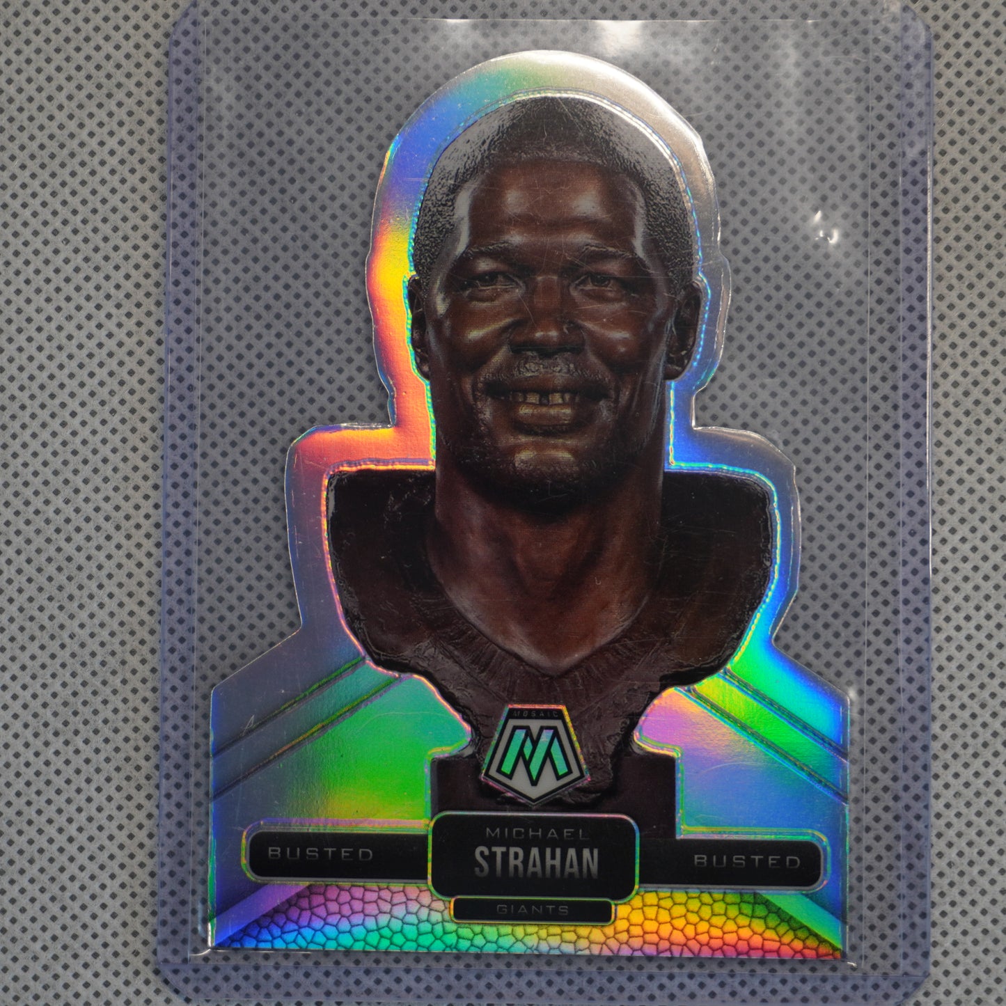 2021 Panini Mosaic #BU-13 Michael Strahan Busted New York Giants