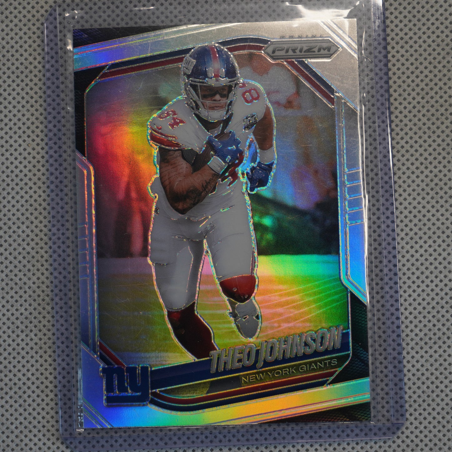 2025 Panini Prizm #211 Theo Johnson Silver New York Giants