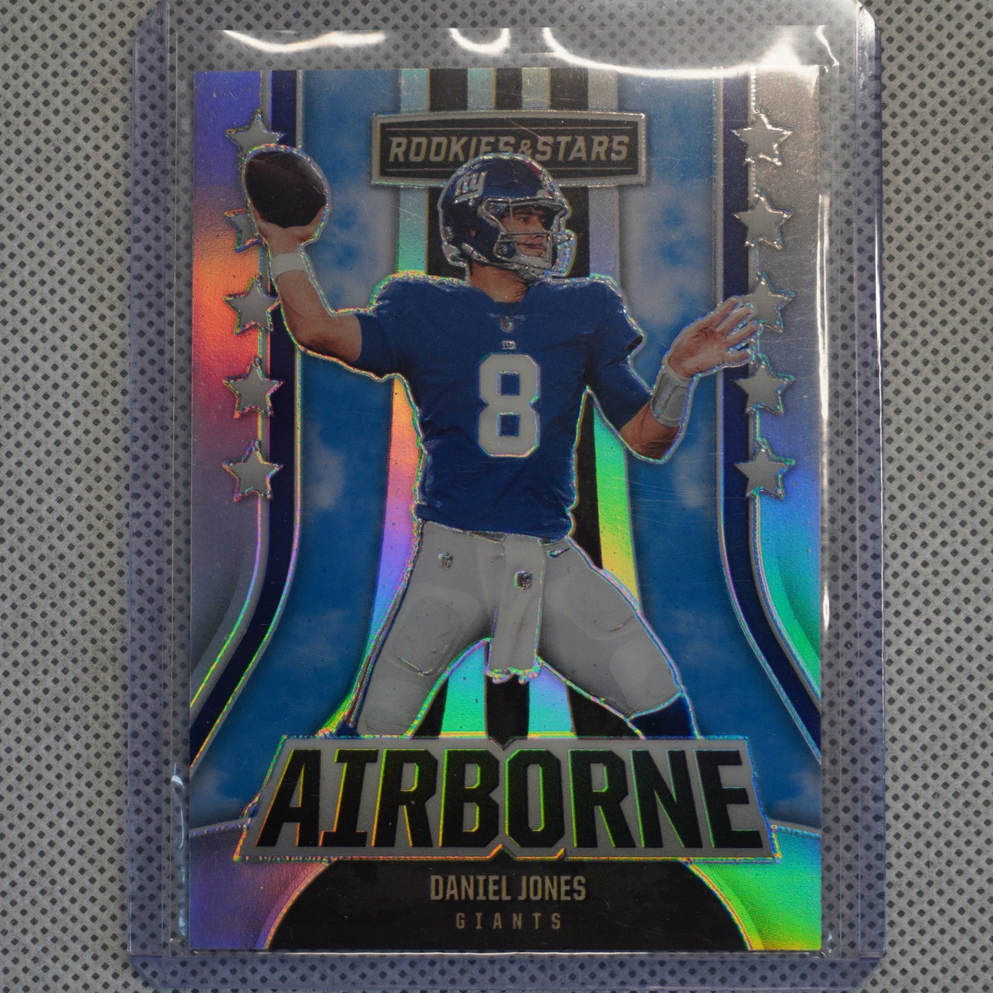 2023 Panini Rookies & Stars #AI-24 Daniel Jones Airborne Silver New York Giants