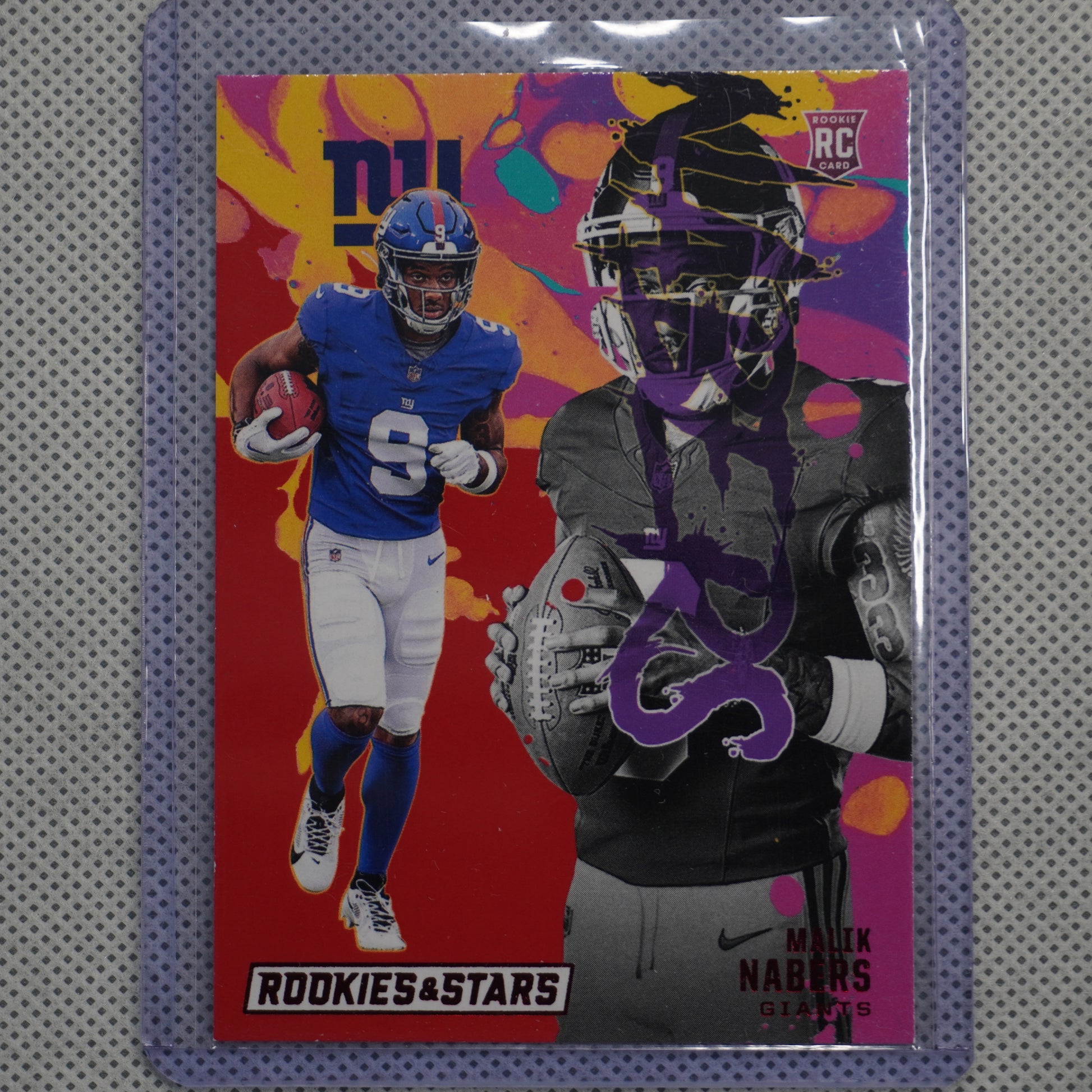 2024 Panini Rookies & Stars #RE-MNS Malik Nabers Rookie Exclusive Longevity New York Giants