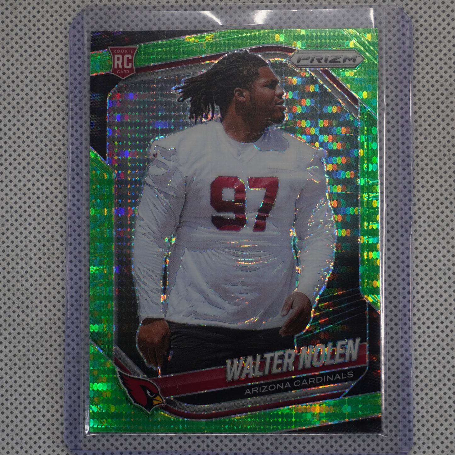 2025 Panini Prizm #318 Walter Nolen Neon Green Pulsar Arizona Cardinals