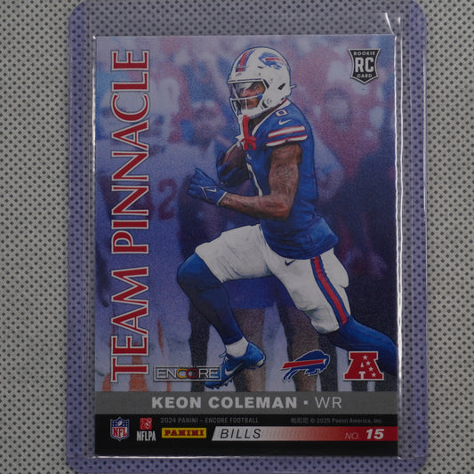 2024 Panini Encore #15 Keon Coleman / Marvin Harrison Jr. Team Pinnacle