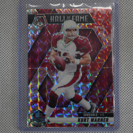 2025 Panini Mosaic #300 Kurt Warner Mosaic Camo Pink Arizona Cardinals