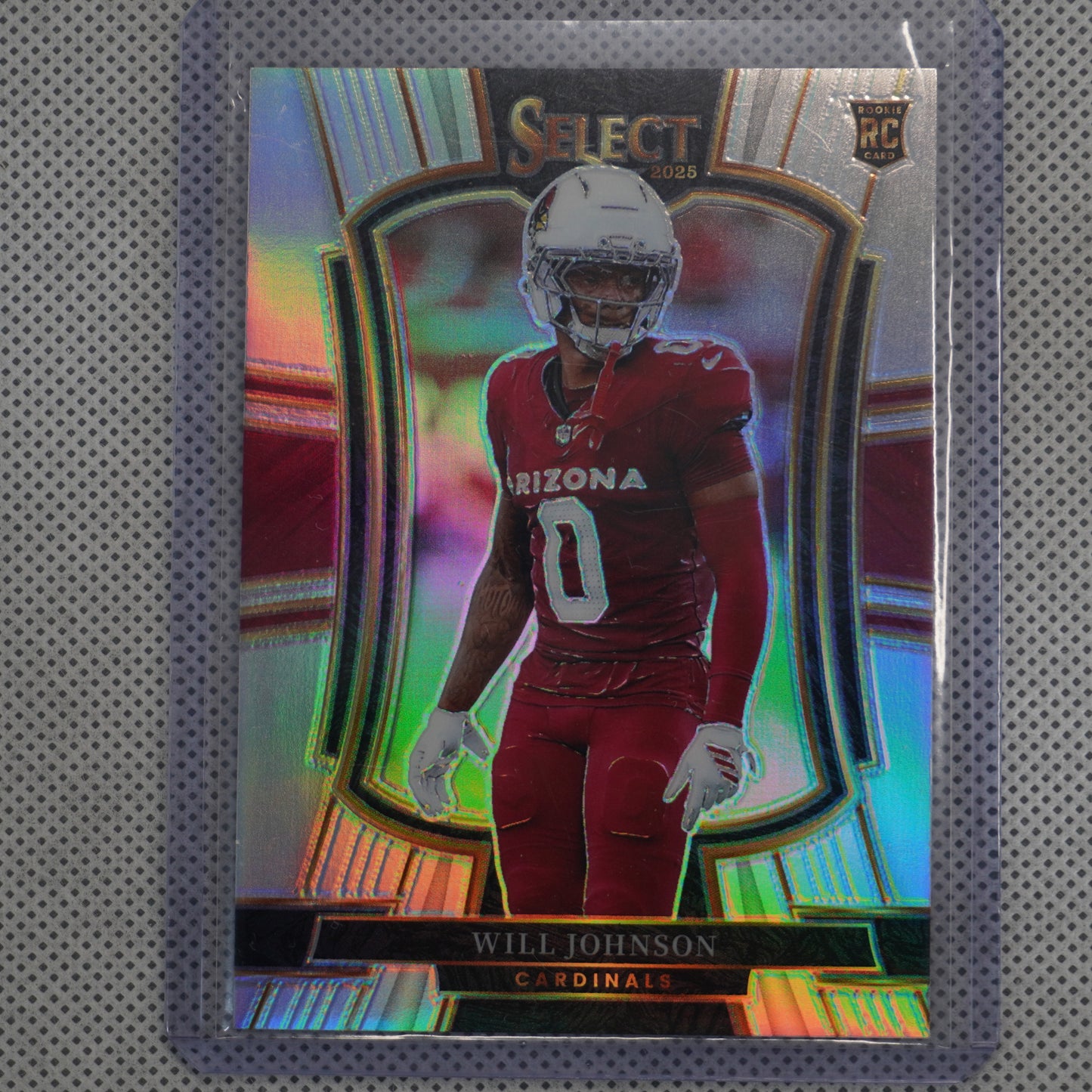 2025 Panini Select #122 Will Johnson Silver Prizm Arizona Cardinals RC