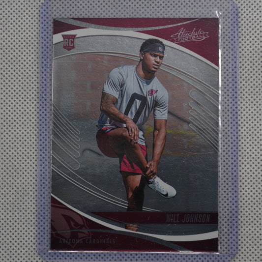 2025 Panini Absolute #198 Will Johnson Retail Arizona Cardinals RC
