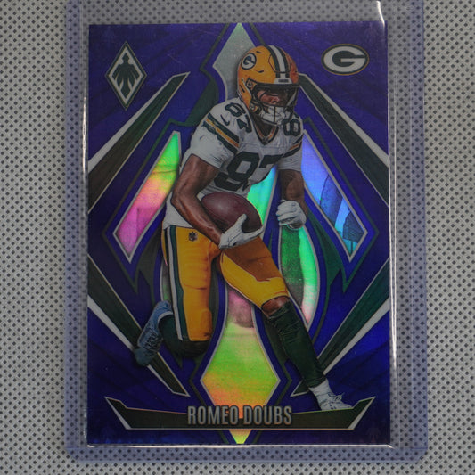 2024 Panini Phoenix #125 Romeo Doubs Purple Green Bay Packers