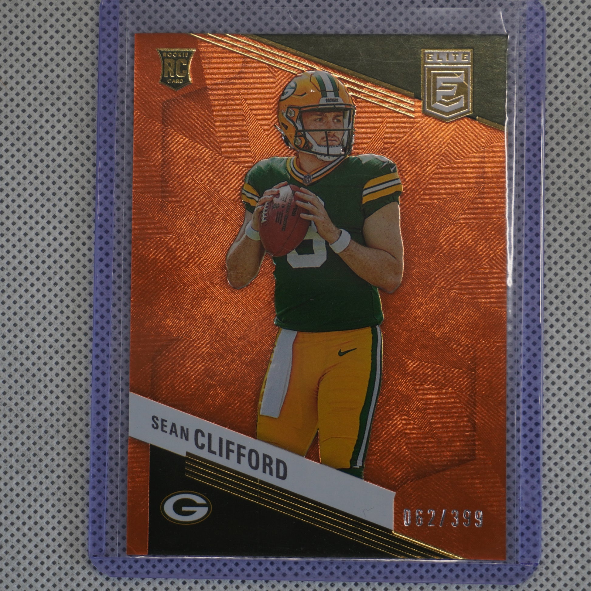 2023 Donruss Elite #181 Sean Clifford Orange #/399 Green Bay Packers SN,RC