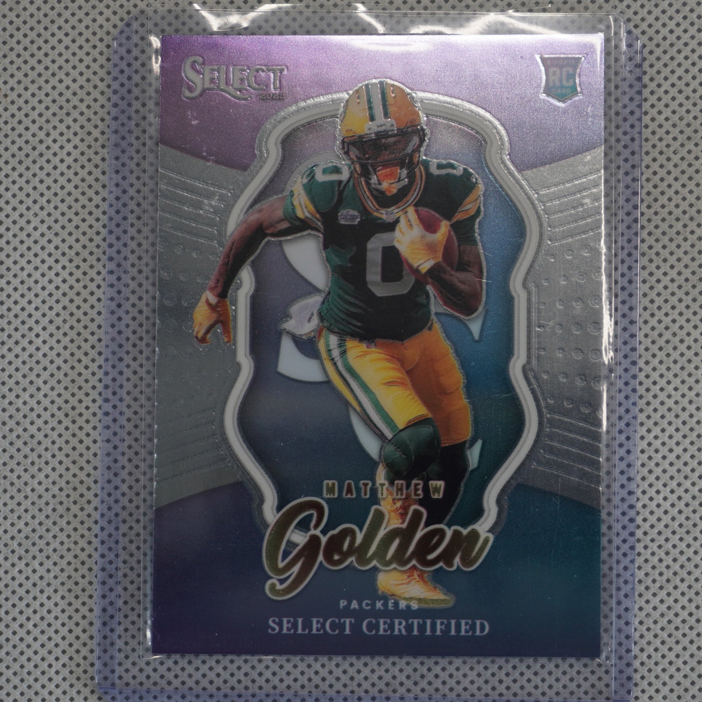 2025 Panini Select #18 Matthew Golden Select Certified Rookies Green Bay Packers