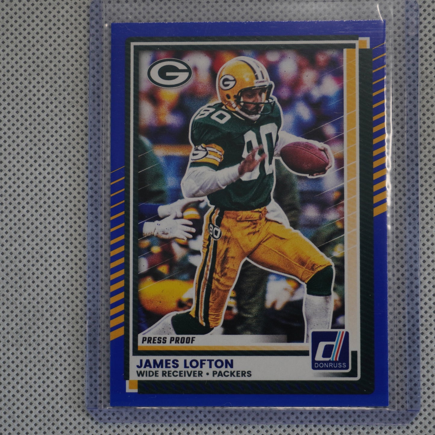 2025 Donruss #72 James Lofton Press Proofs Blue Green Bay Packers