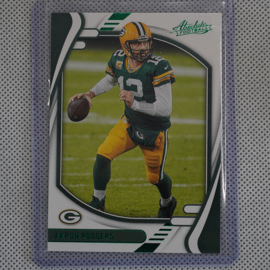 2021 Panini Absolute - Green #58 Aaron Rodgers Green Bay Packers