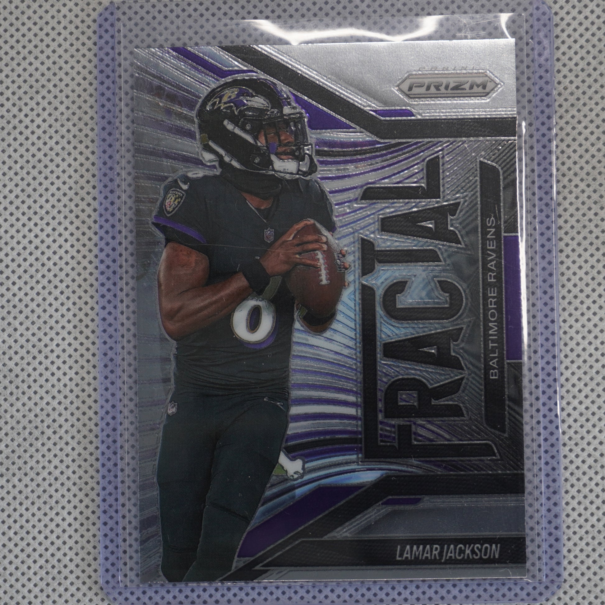 2025 Panini Prizm #2 Lamar Jackson Fractal Baltimore Ravens