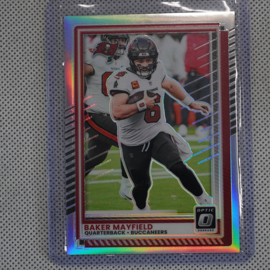 2025 Donruss Optic #148 Baker Mayfield Holo Tampa Bay Buccaneers