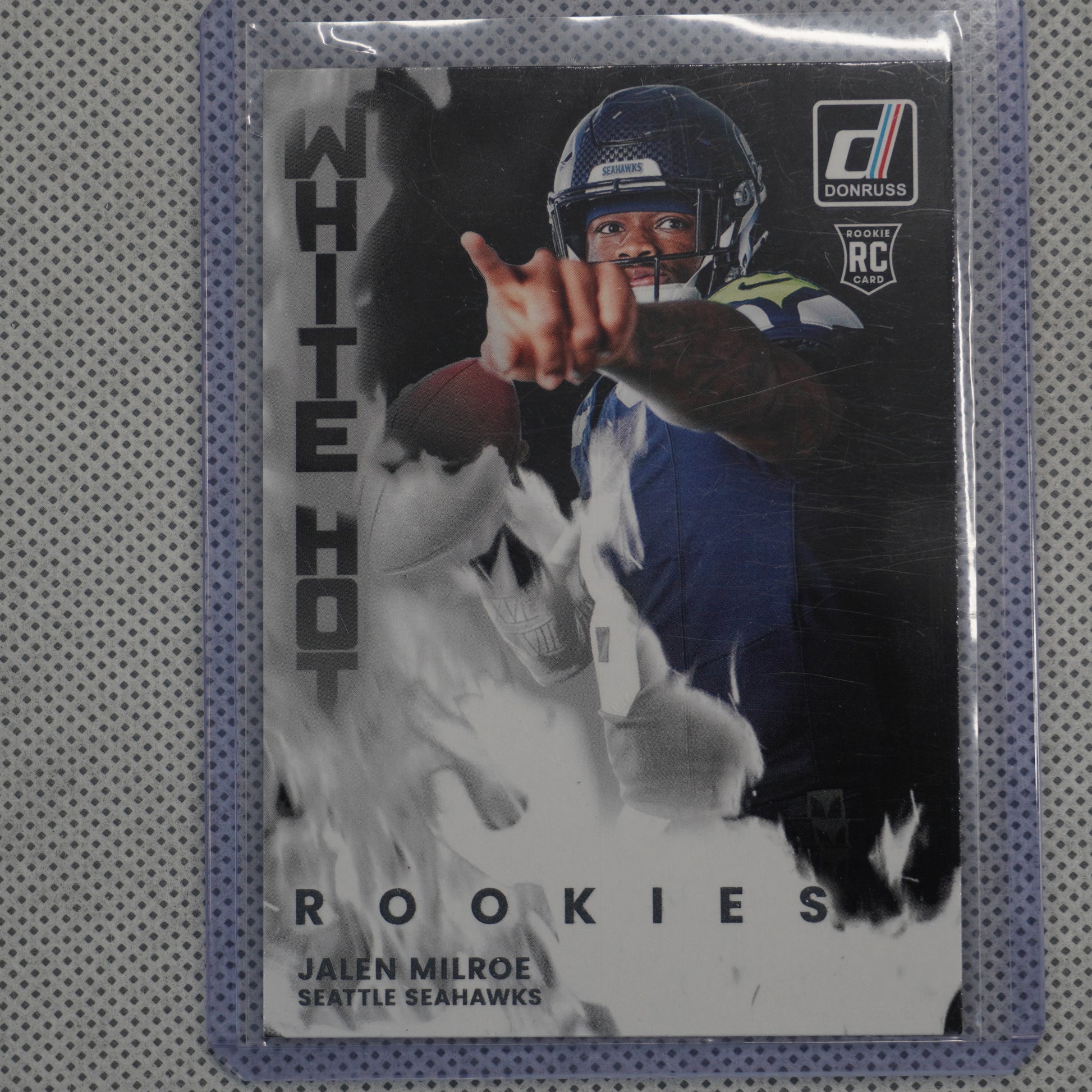2025 Donruss #WHR-JLM Jalen Milroe White Hot Rookies Seattle Seahawks