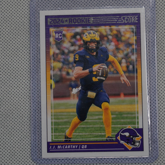 2024 Score #304 J.J. McCarthy Minnesota Vikings RC