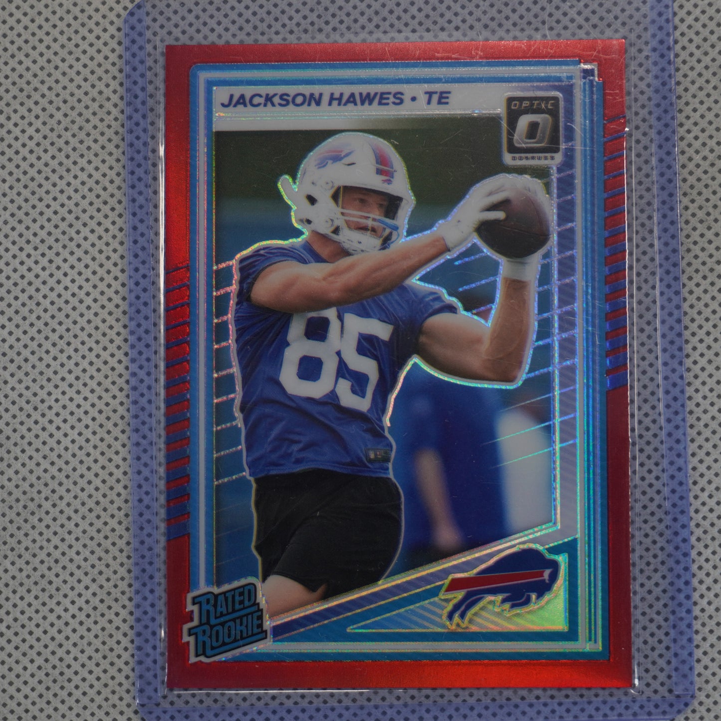 2025 Donruss Optic #224 Jackson Hawes Red #/149 Buffalo Bills SN,RC