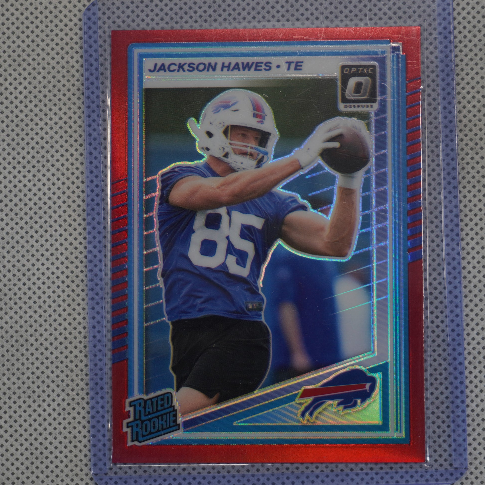 2025 Donruss Optic #224 Jackson Hawes Red #/149 Buffalo Bills SN,RC